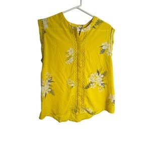 A New Day Yellow Floral Blouse